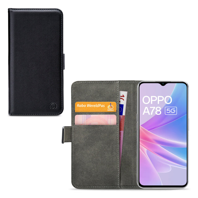 Mobilize Classic Gelly Wallet Book Case Oppo A58 5G/A78 5G Black