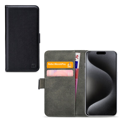 Mobilize Classic Gelly Wallet Book Case Apple Iphone 15 Pro Black