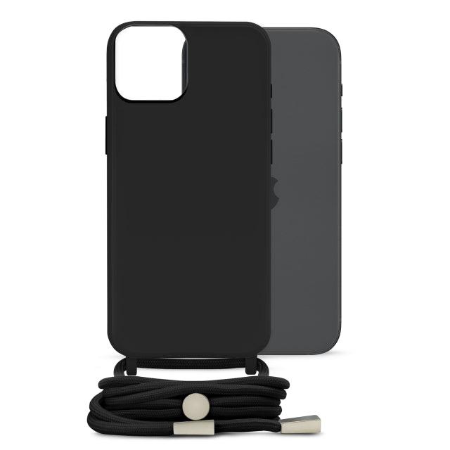 Mobilize Lanyard Gelly Case For Apple Iphone 15 Plus Black