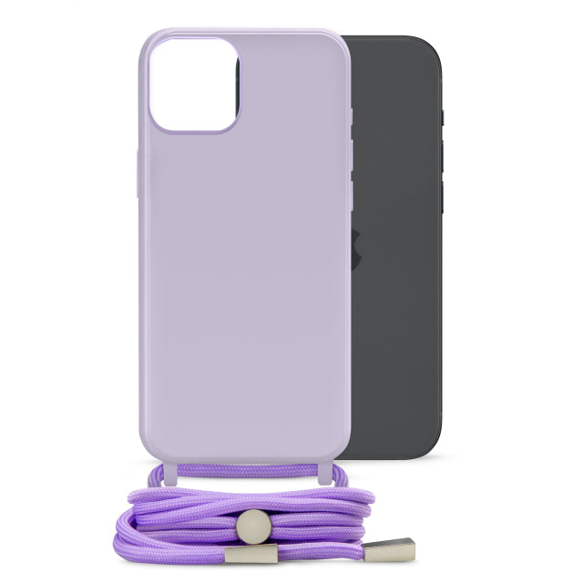 Mobilize Lanyard Gelly Case For Apple Iphone 15 Plus Pastel Purple