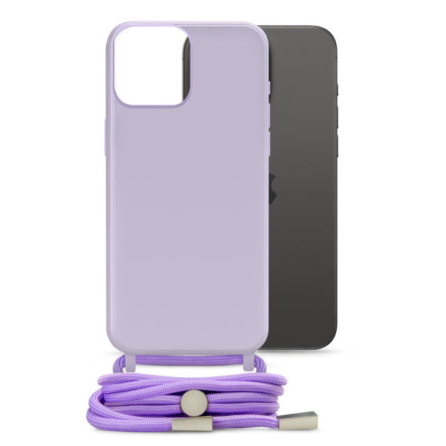 Mobilize Lanyard Gelly Case For Apple Iphone 15 Pro Max Pastel Purple