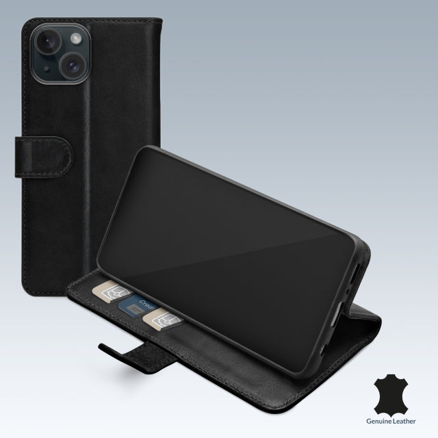 Mobilize Leather Wallet Apple Iphone 15 Black