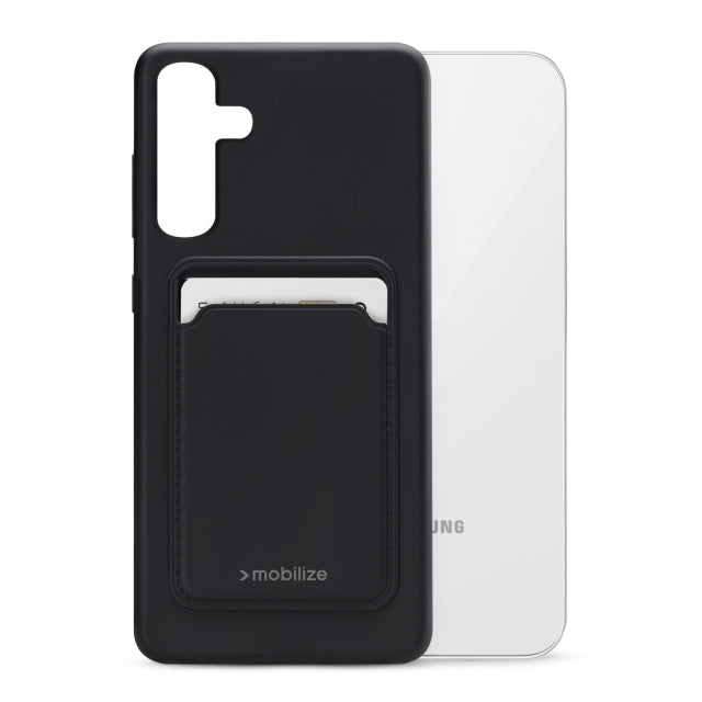 Mobilize Rubber Gelly Card Case Samsung Galaxy S23 Fe 5G Matt Black