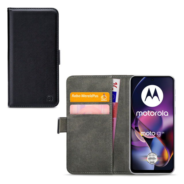 Mobilize Classic Gelly Wallet Book Case Motorola Moto G54 Black