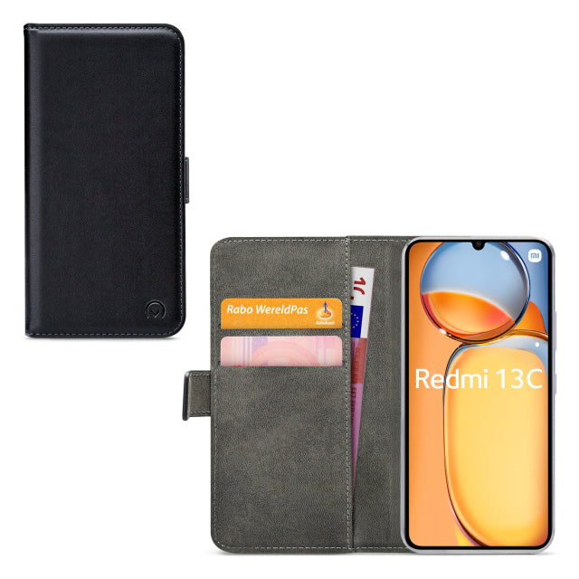 Mobilize Classic Gelly Wallet Book Case Xiaomi Redmi 13C Black