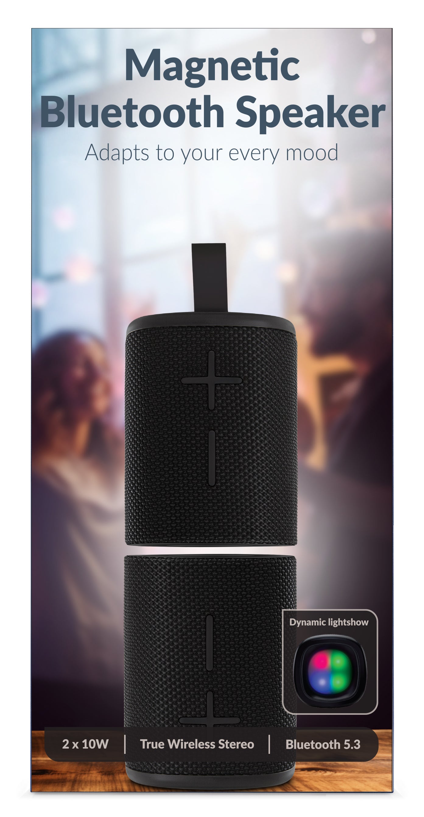 Mobilize 2In1 Tws Speaker Black