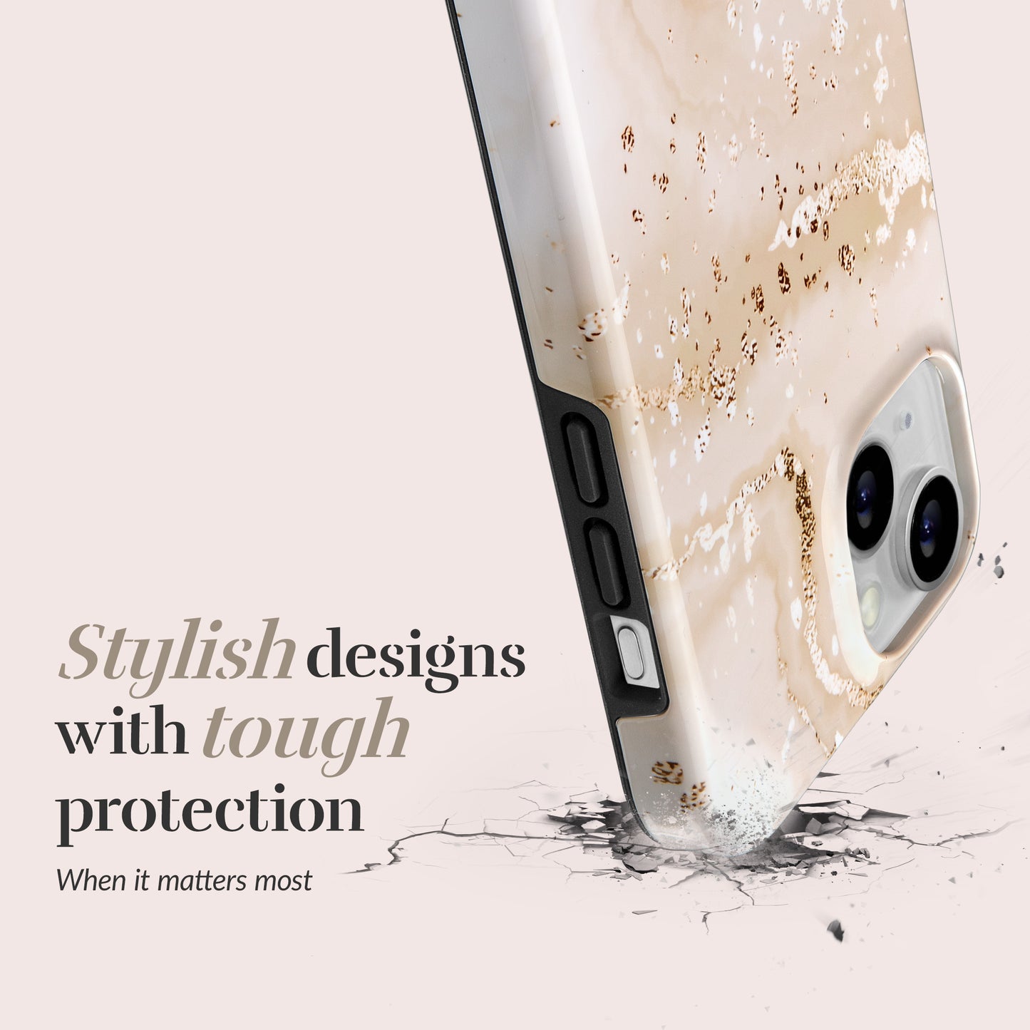 Mio By Mobilize Mio Gold Marble Magsafe Compatible For Iphone 15 Pro