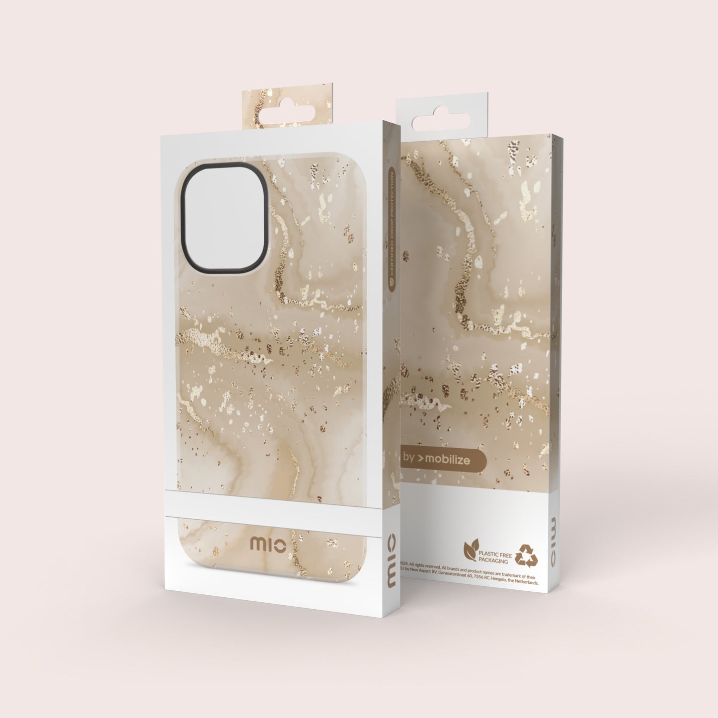 Mio By Mobilize Mio Gold Marble Magsafe Compatible For Iphone 13/14/15