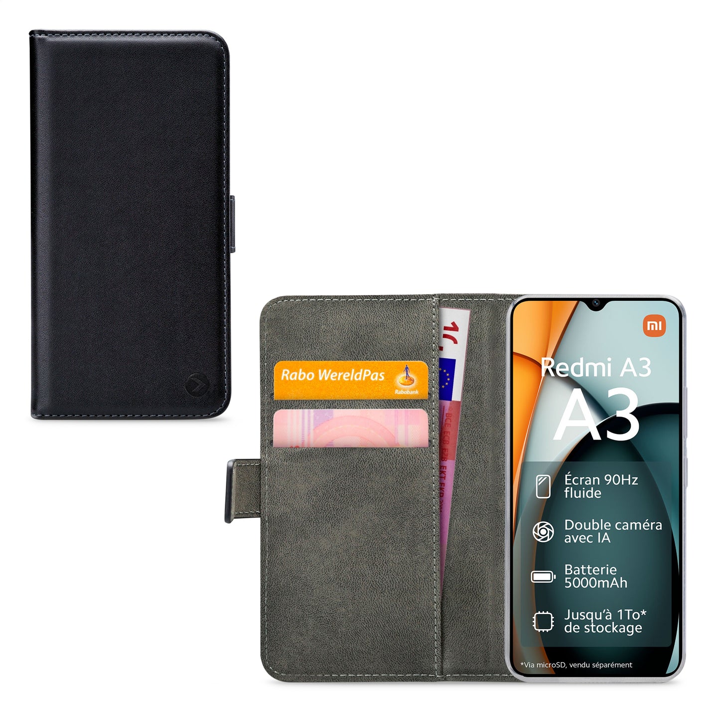 Mobilize Classic Gelly Wallet Book Case Xiaomi Redmi A3/A3X Black