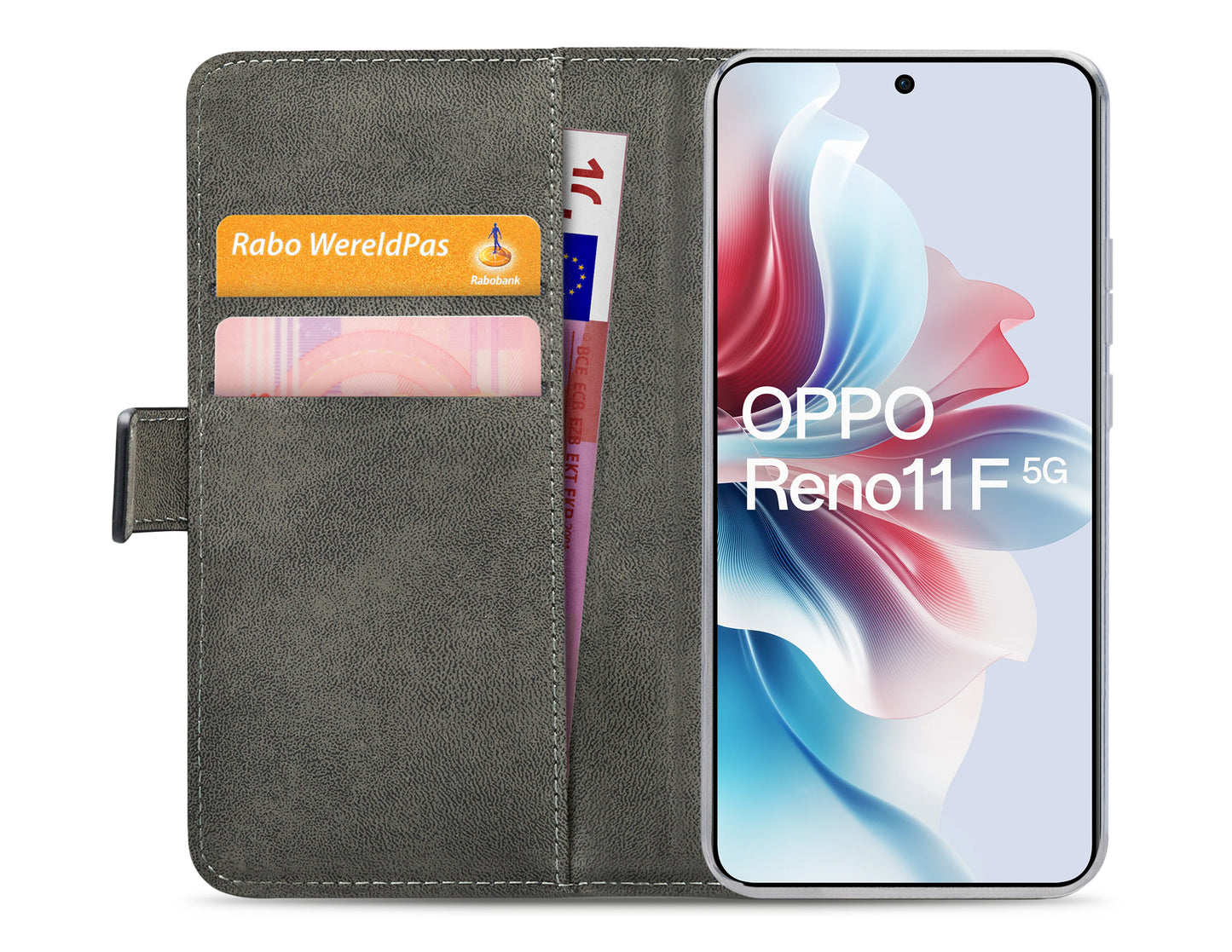 Mobilize Classic Gelly Wallet Book Case Oppo Reno11 F 5G Black