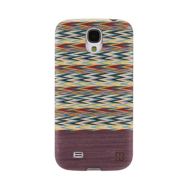 Man & Wood Msg487B Man & Wood Cover Samsung Galaxy S4 I9505 Viola Check