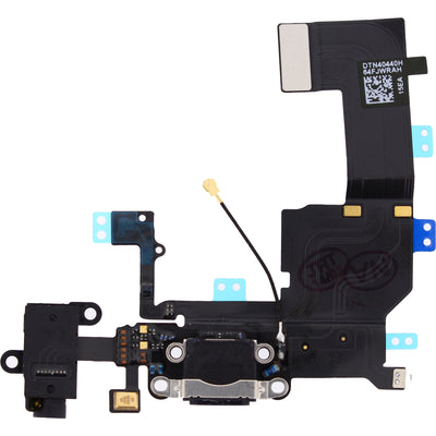 Quality Parts Replacement Charge/Data Connector Incl. Flex Cable For Apple Iphone 5C Black Oem