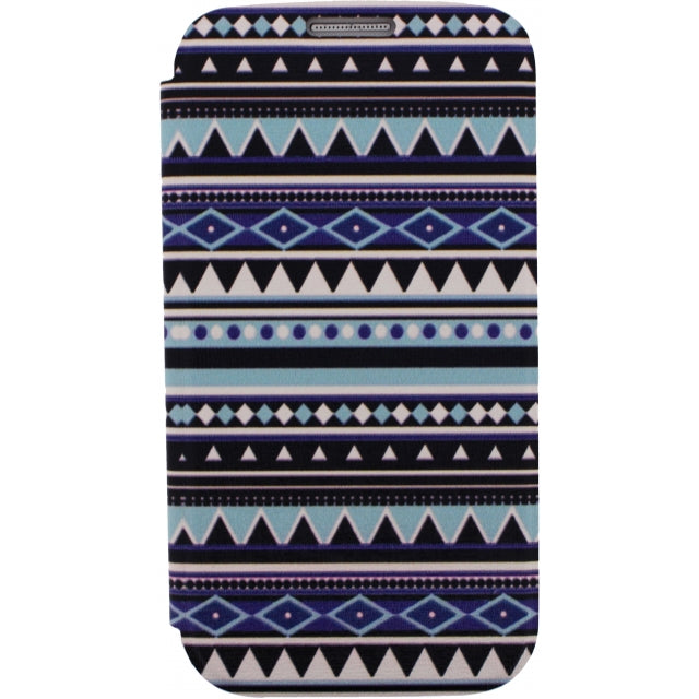 Xccess Book Stand Case Samsung Galaxy S4 I9500/I9505 Aztec Blue