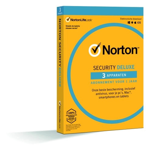 Afbeelding Norton Security Deluxe | 3 Apparaten | 1 Jaar