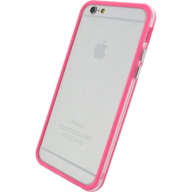 Xccess Bumper Case Apple Iphone 6/6S Transparent/Pink