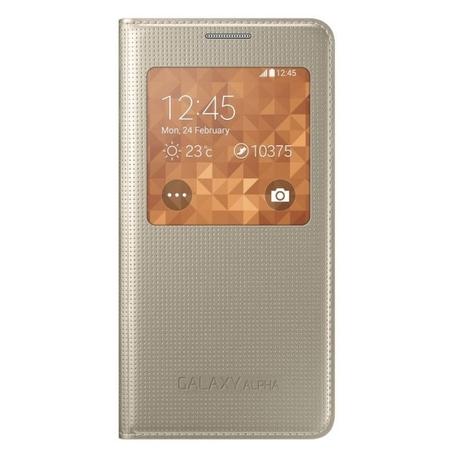 Samsung Ef-Cg850Bfegww Samsung Smartview Cover Galaxy Alpha Gold