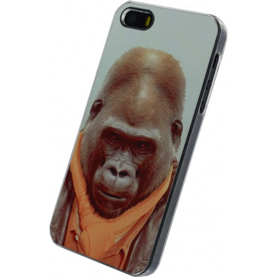 Xccess Metal Plate Cover Apple Iphone 5/5S/Se Funny Gorilla