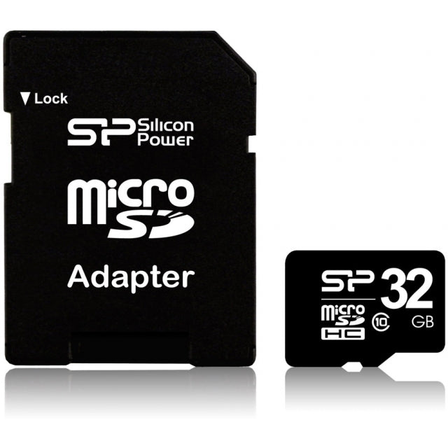 Silicon Power Micro Sdhc Incl. Sd Adapter 32Gb Uhs-1 Class 10