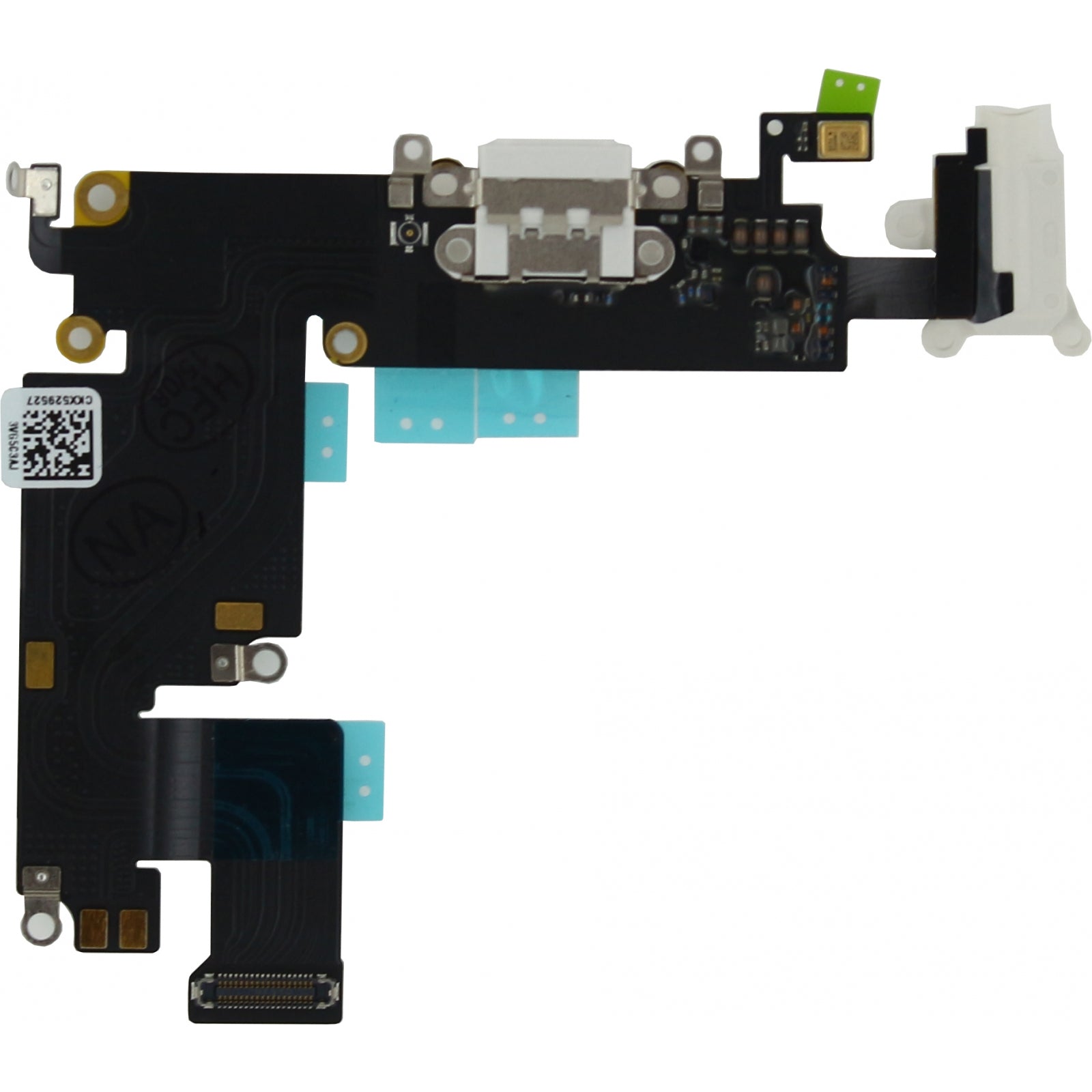 Quality Parts Replacement Charge/Data Connector Incl. Flex Cable For Apple Iphone 6 Plus White Oem