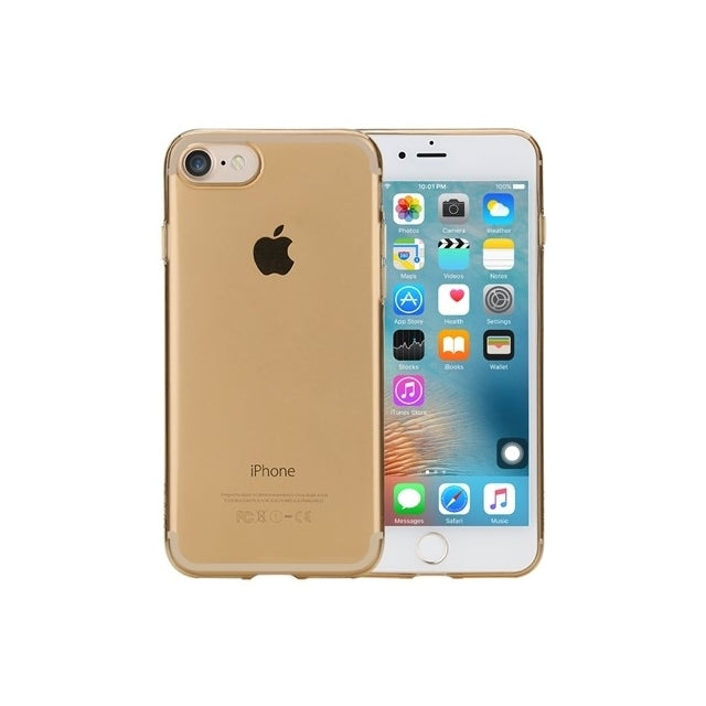 Rock Ultrathin Tpu Slim Jacket Apple Iphone 7/8/Se (2020/2022) Transparent Gold