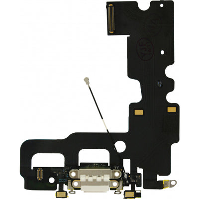 Quality Parts Replacement Charge/Data Connector Incl. Flex Cable For Apple Iphone 7 White Oem