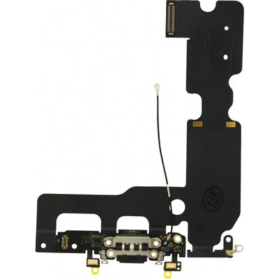 Quality Parts Replacement Charge/Data Connector Incl. Flex Cable For Apple Iphone 7 Plus Black Oem