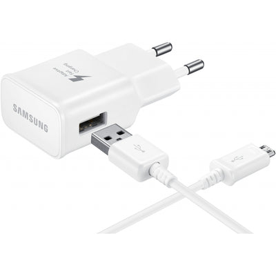 Samsung Ep-Ta20Eweugww Samsung Quick Travel Charger Incl. Micro Usb Cable 2.0A White Bulk