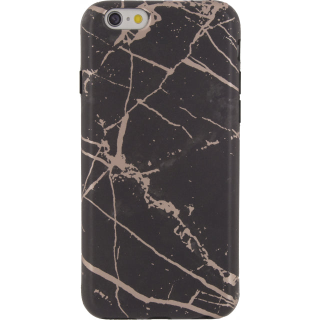 Xccess Tpu Case Apple Iphone 6/6S Marble Electroplating Black