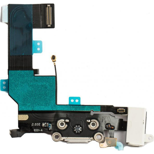 Quality Parts Replacement Charge/Data Connector Incl. Flex Cable For Apple Iphone Se White Oem