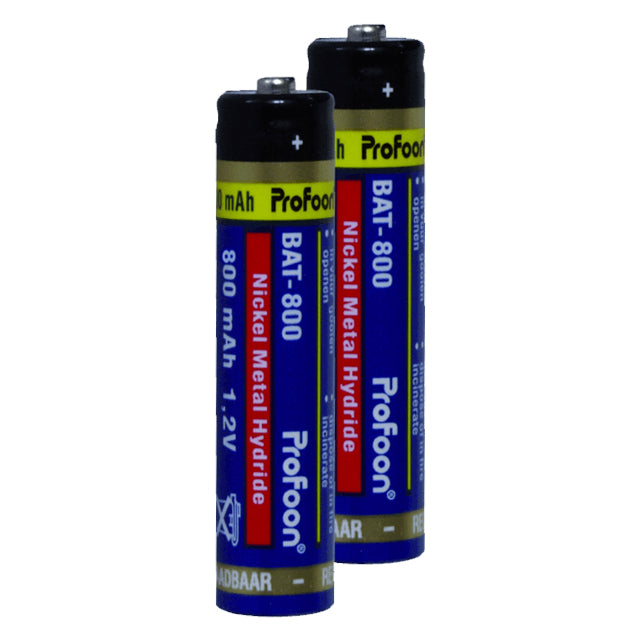 Profoon Bat-800 Profoon Dect Rechargeable Nimh Aaa Batterij 800 Mah (25 Stuks)