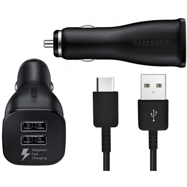 Samsung Ep-Ln920Cbegww Samsung Adaptive Fast Charging Dual Usb Car Charger Usb-C Black Bulk