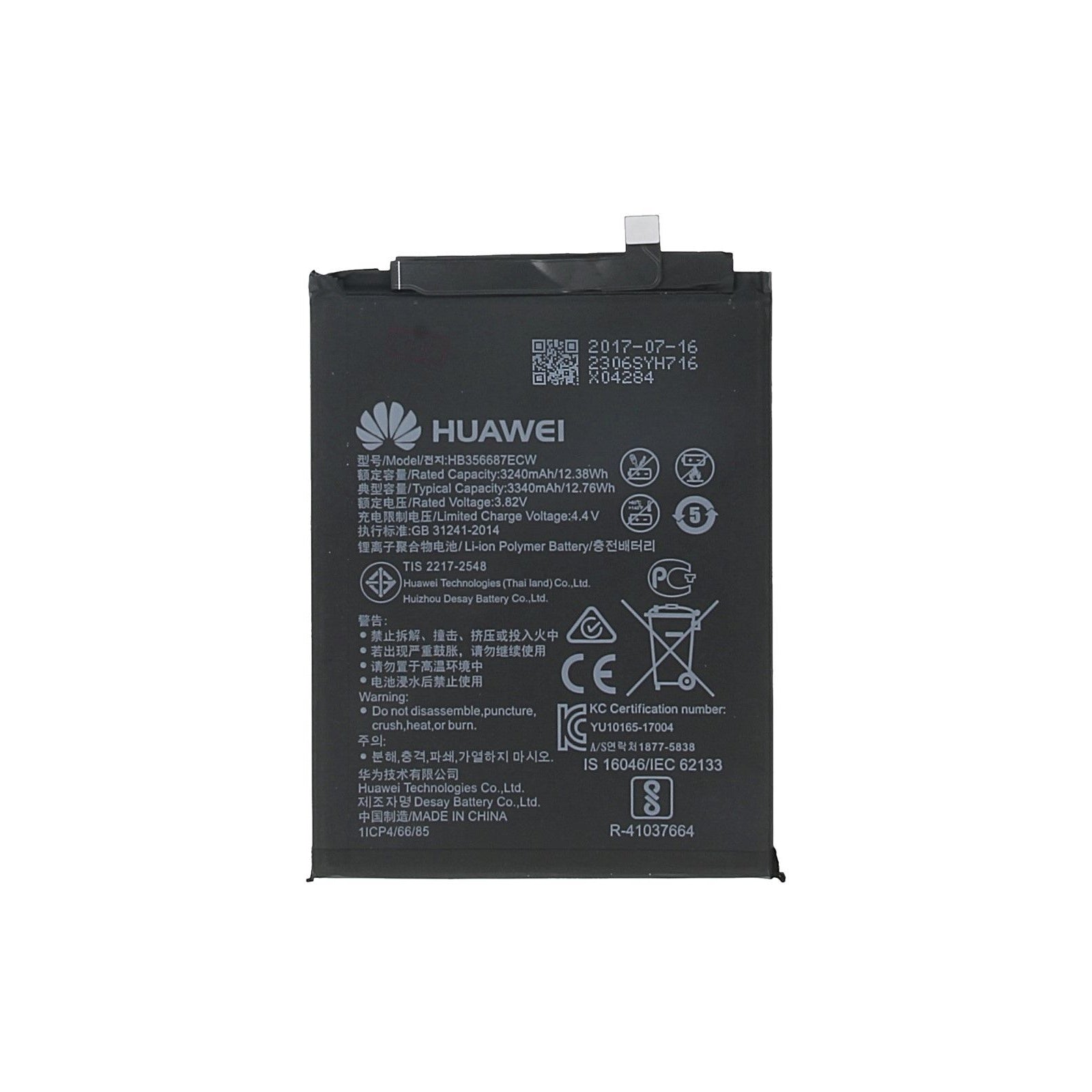 Huawei Hb356687Ecw Huawei Accu Li-Po 3240 Mah Bulk