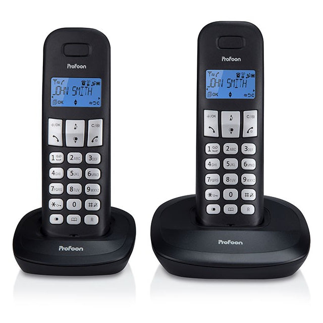 Profoon Pdx-1120 Profoon Dect Telefoon Duo Black