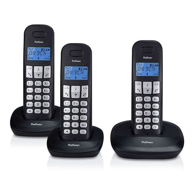 Profoon Pdx-1130 Profoon Dect Telefoon Triple Black