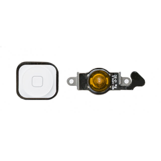 Quality Parts Replacement Home Button Flex Cable Incl. Home Button For Apple Iphone 5 White Oem