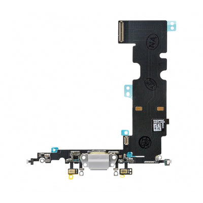 Quality Parts Replacement Charge/Data Connector Incl. Flex Cable For Apple Iphone 8 Plus White Oem