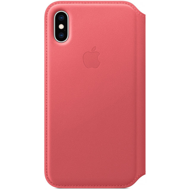 Apple Mrx12Zm/A Apple Leather Folio Case Iphone Xs Peony Pink