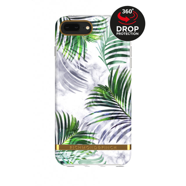 Richmond & Finch Freedom Series Apple Iphone 6 Plus/6S Plus/7 Plus/8 Plus White Marble Tropics