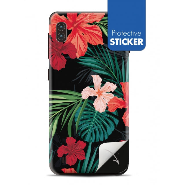 My Style Phoneskin For Samsung Galaxy A10 Red Caribbean Flower