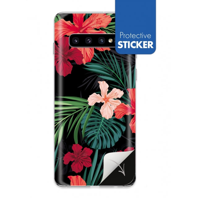 My Style Phoneskin For Samsung Galaxy S10 Red Caribbean Flower