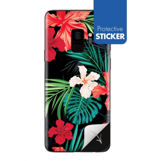 My Style Phoneskin For Samsung Galaxy S9 Red Caribbean Flower