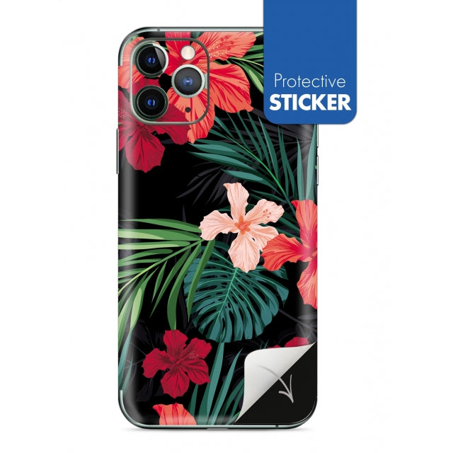 My Style Phoneskin For Apple Iphone 11 Pro Red Caribbean Flower