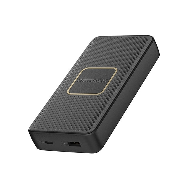 Otterbox Dual Port Fast Charge Power Bank 15000 Mah 18W + Qi Wireless Charger 10W Black