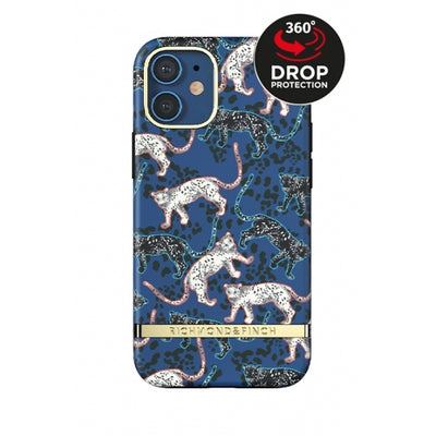 Richmond & Finch Freedom Series One-Piece Apple Iphone 12 Mini Blue Leopard