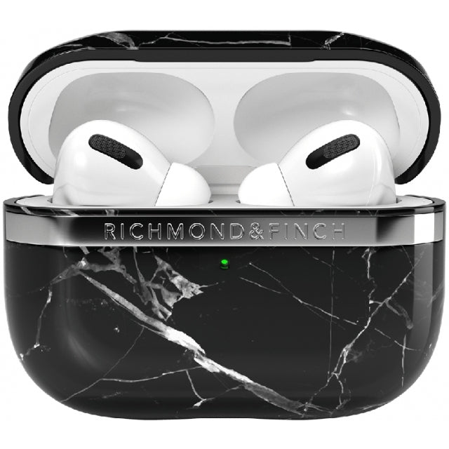 Richmond & Finch Freedom Series Apple Airpod Pro Black Marble/Silver