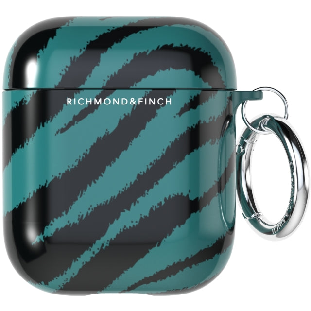 Richmond & Finch Freedom Series Apple Airpod Emerald Zebra