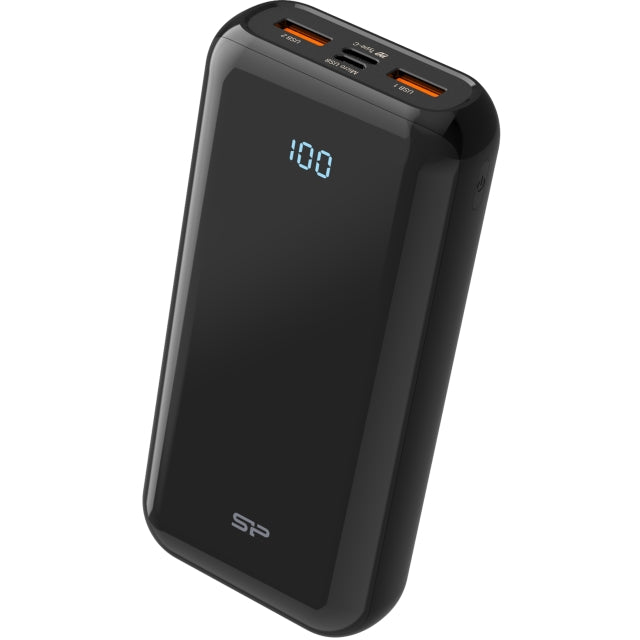 Silicon Power Qs28 Fast Charging 18W Pd Powerbank 20000 Mah Black