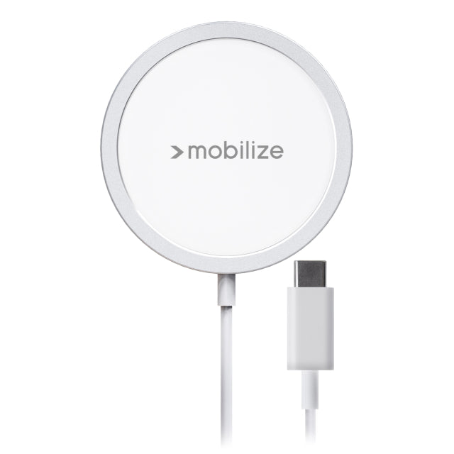 Mobilize Magnetic Wireless Charger Magsafe Compatible 15W White