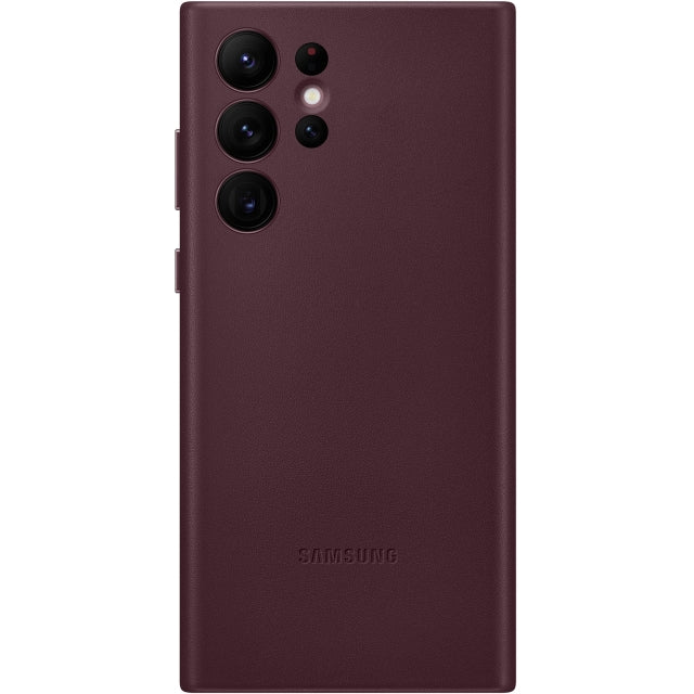 Samsung Ef-Vs908Leegww Samsung Leather Cover Galaxy S22 Ultra 5G Burgundy