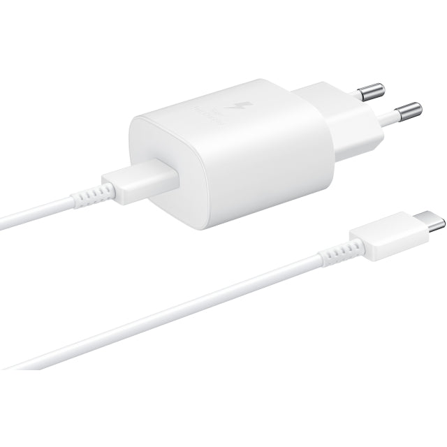 Samsung Ep-Ta800Xwegww Samsung Super Fast Pd Wall Charger Usb-C Incl. Usb-C Cable 25W White Bulk